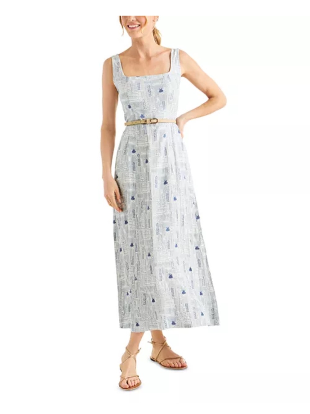 New Splendid Tessa Printed Maxi Dress- NO BELT